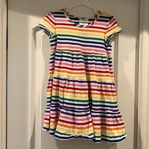 Girls Hanna Andersson size 100 rainbow dress